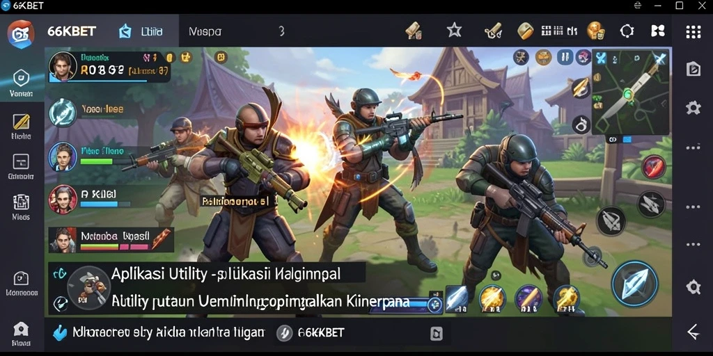 Screenshot 66KBET menampilkan fungsi Utility yang memudahkan pengguna.