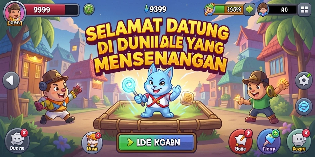 Tampilan gameplay menarik dari 9399 dengan elemen Idle yang memikat.