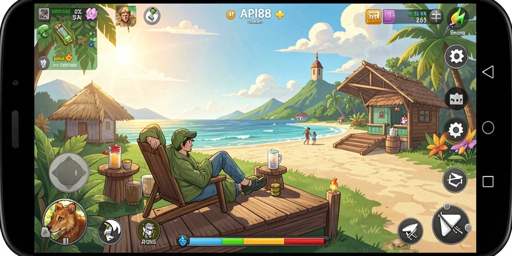 Tampilan gameplay <strong>API88</strong> yang ceria dan menyenangkan dengan tantangan menarik.