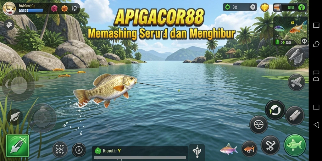Screenshot APIGACOR88 menampilkan beragam ikan yang bisa ditangkap.