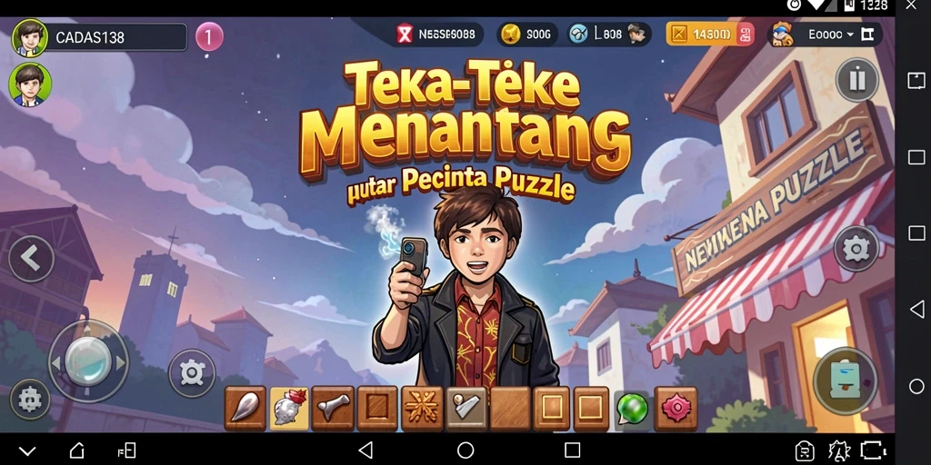 Tampilan gameplay mendebarkan dari CADAS138 dengan teka-teki menarik.