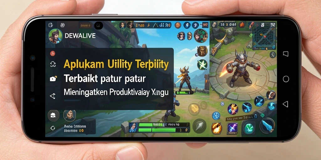 Tampilan antarmuka pengguna DEWALIVE yang intuitif dan ramah.