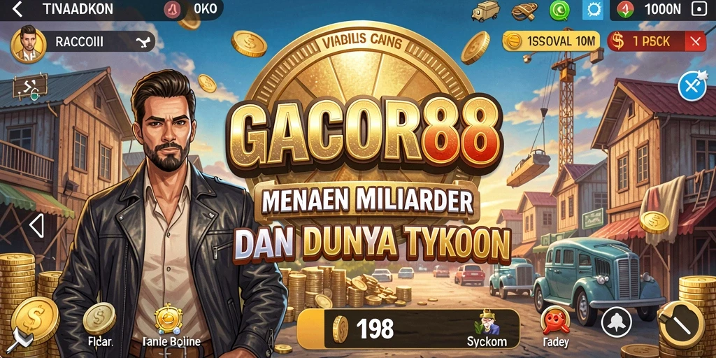 Tampilan utama GACOR88 menunjukkan keseruan bermain Tycoon.