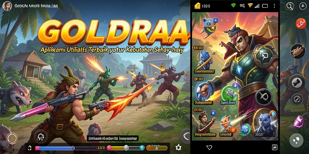 Tampilan menarik dari aplikasi GOLDRAJA yang mempermudah penggunaan.