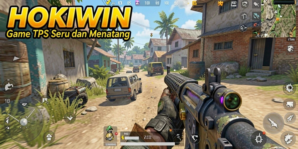 Tangkapan layar gameplay HOKIWIN yang menampilkan aksi seru TPS.