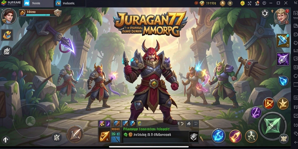 Gameplay seru JURAGAN77 dalam dunia MMORPG.