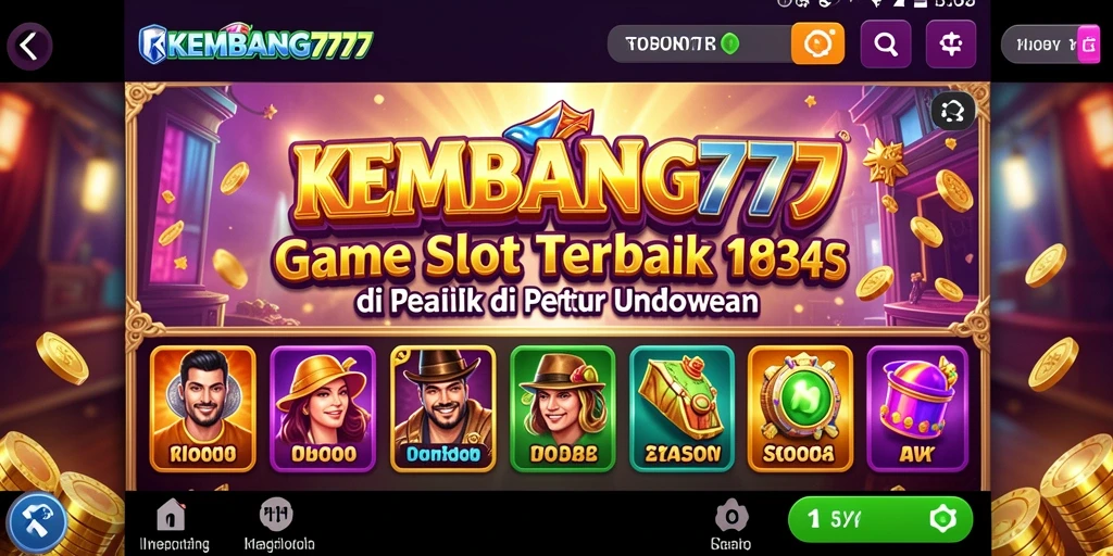 Tampilan menarik dari permainan slot KEMBANG777 yang penuh warna.