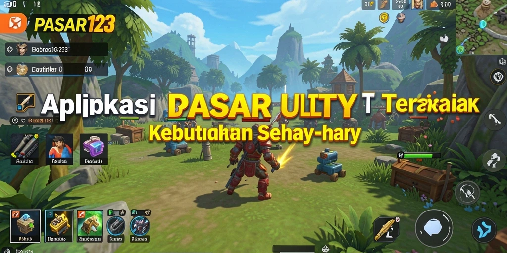 Tampilan antarmuka PASAR123 yang intuitif dan menarik.