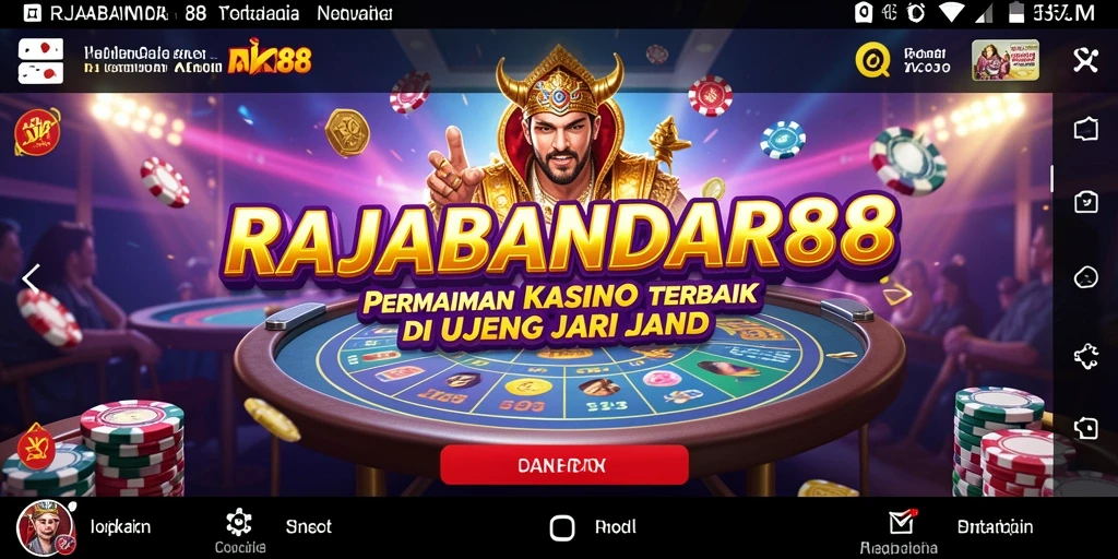 Screenshot gameplay Kasino RAJABANDAR88 menunjukkan momen seru saat bermain slot.