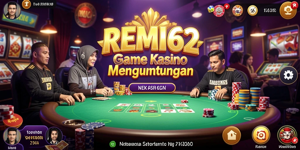 Tampilan gameplay menarik dari REMI62 yang penuh aksi Kasino.