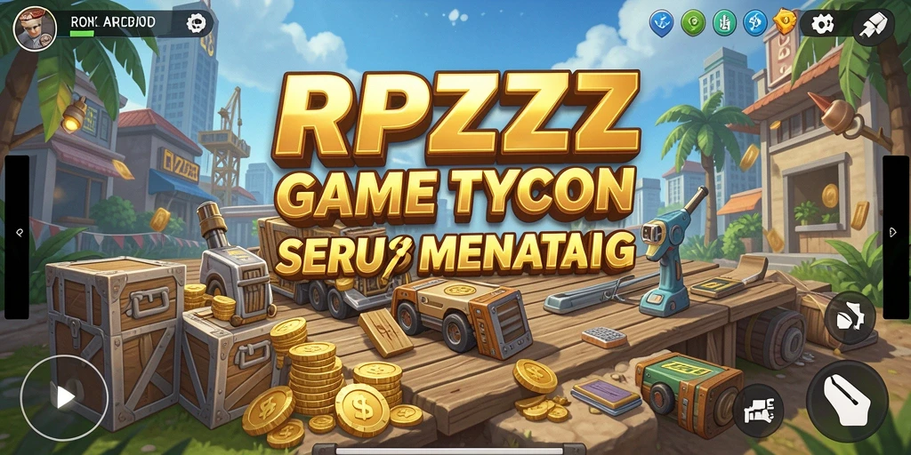 Tampilan screenshot RPZZZ yang menarik menampilkan gameplay Tycoon yang seru.