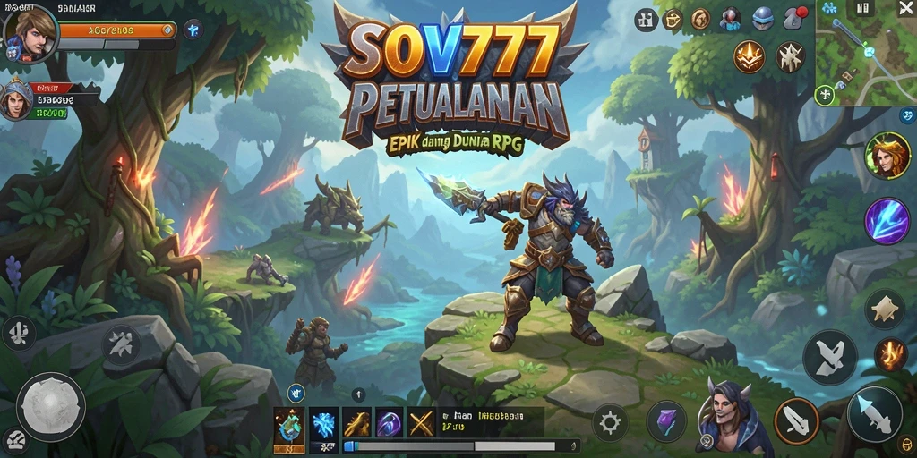 Screenshot gameplay SOV777 menampilkan pertarungan seru dengan karakter yang beragam.