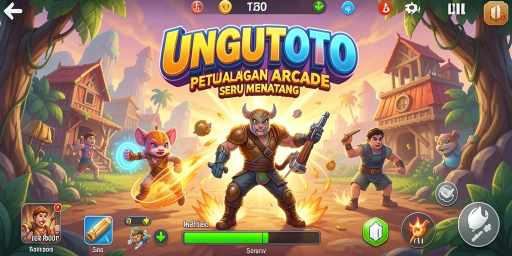 Tampilan gameplay menarik dari UNGUTOTO yang penuh aksi.