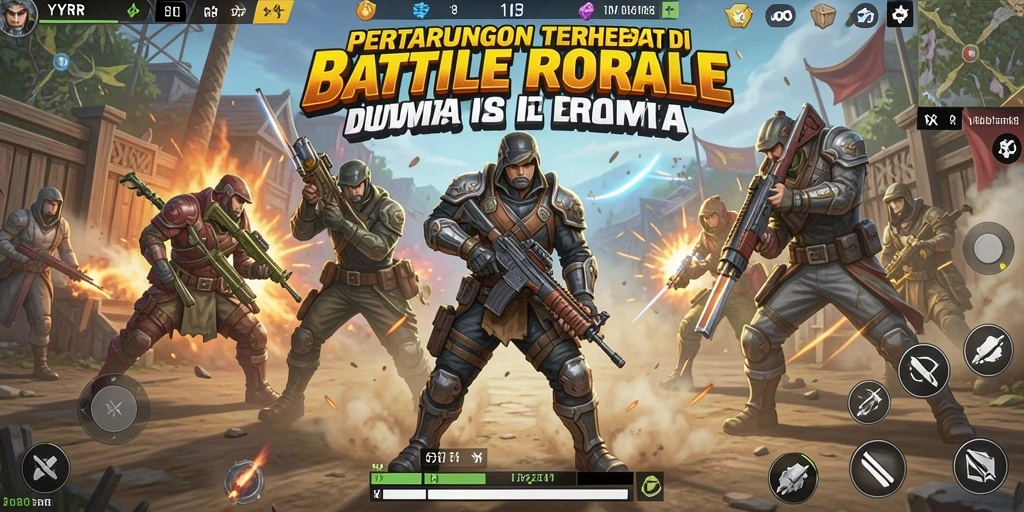 Gameplay seru dan mendebarkan di YYRR Battle Royale.